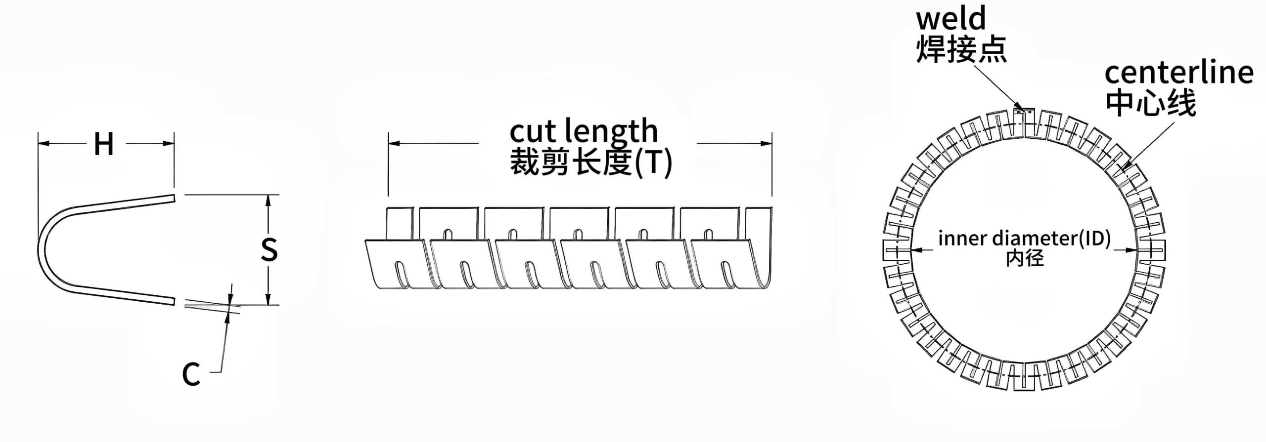 U型泛塞封弹簧规格-瀚达电子